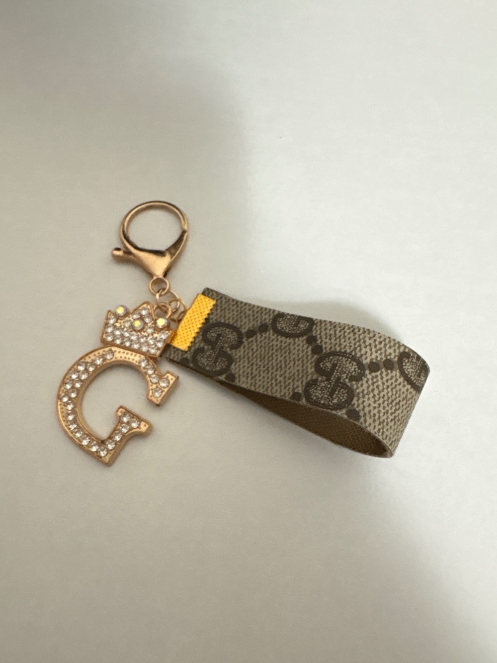 Authentic up-cycled Gucci  keychain